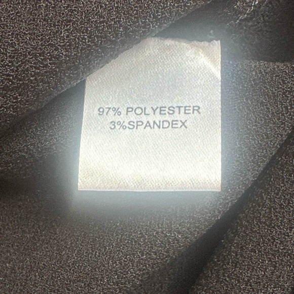 OAK Classic High Neck Crepe Black Blouse Size Small EUC! - Picture 2 of 7